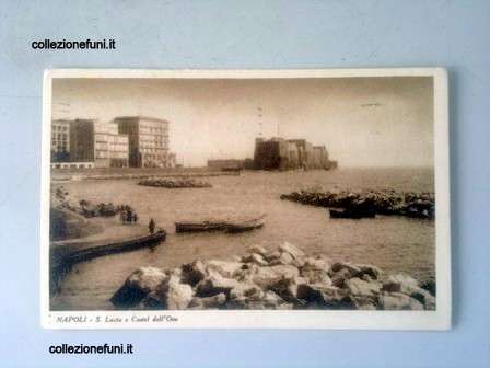 Cartolina Napoli Castel dell'Ovo 1933